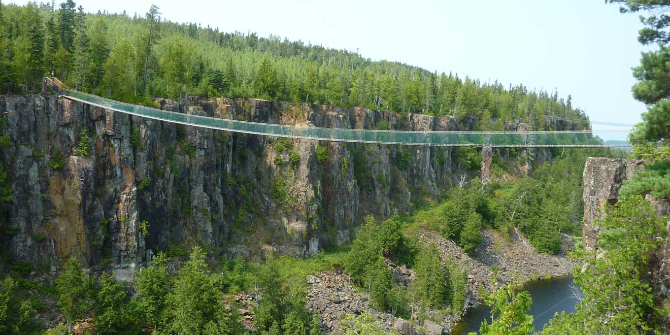 300 foot suspension footbridge